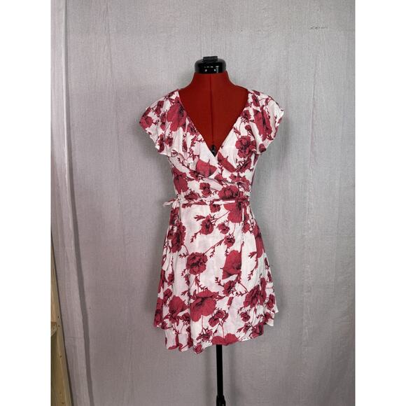 Free People Dresses & Skirts - Free People Womens Dress Size S French Quarter Wrap Mini Tie Adjustable D868